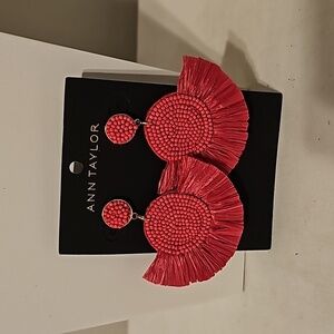 Ann Taylor Hot Pink Earrings